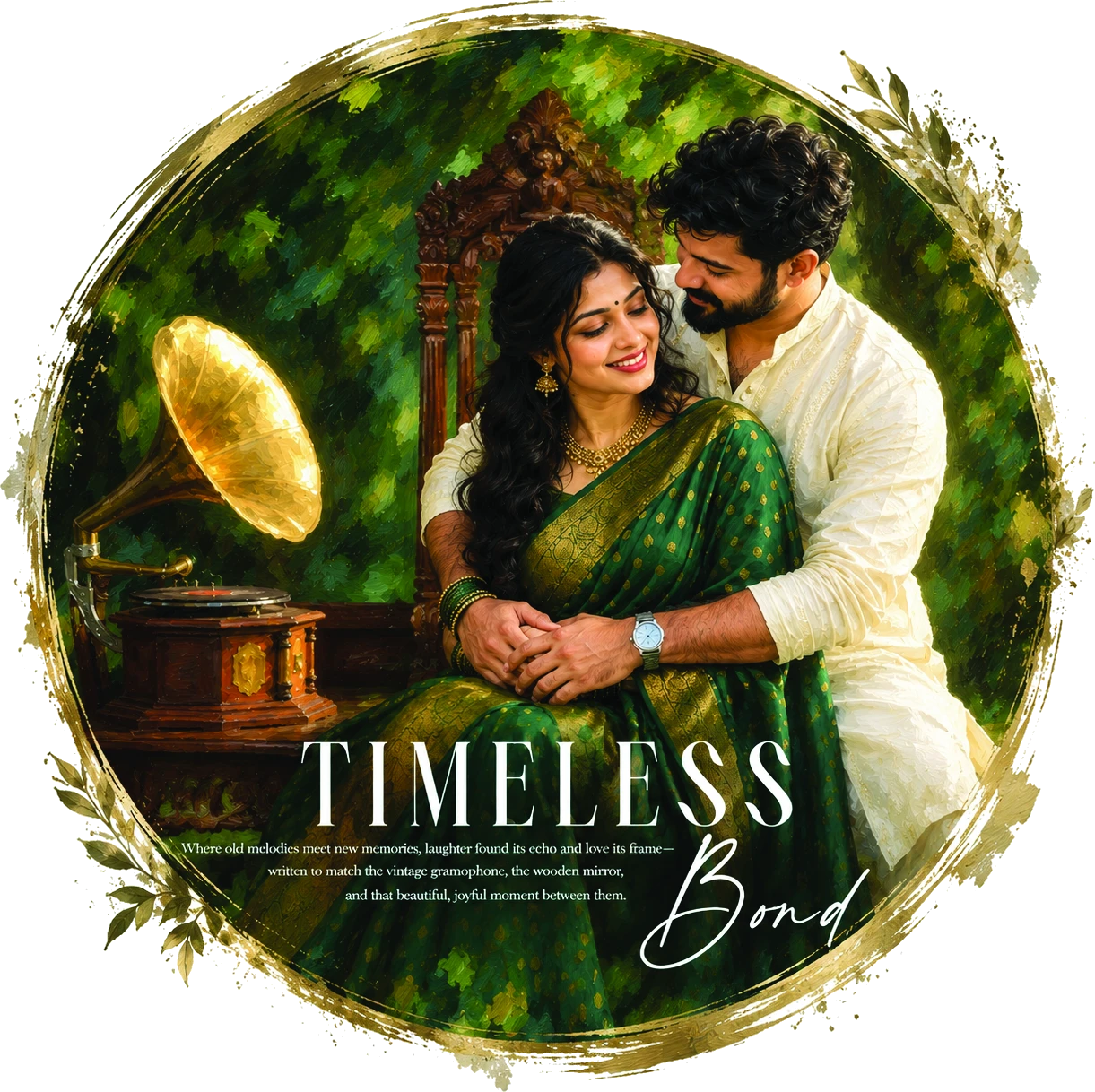 Timeless Bond wedding album spread